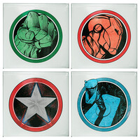 Avengers - Glass Coasters Set of 4