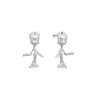 Marvel Couture Kingdom - Guardians Of The Galaxy Baby Groot Drop Earrings Silver