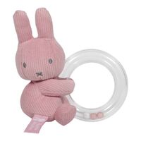 Miffy Ribbed - Miffy Ring Rattle Pink