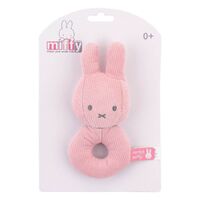 Miffy Ribbed - Miffy Rattle Pink