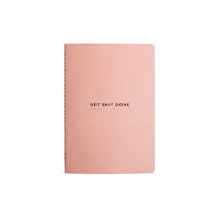 Migoals Get Sh*t Done Notebook A5 - Minimal Coral & Black Foil