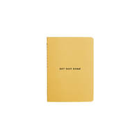 Migoals Get Sh*t Done Notebook A6 - Minimal Yellow & Black Foil