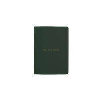 Migoals Get Sh*t Done Limited Edition Notebook A6 - Minimal Forest Green & Gold Foil