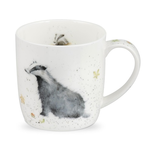 Royal Worcester Wrendale Mug - Badger Country Gent