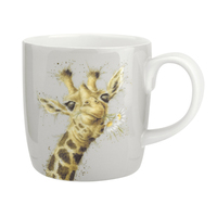 Royal Worcester Wrendale Grand Mug - Giraffe with Flowers