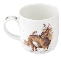Wrendale Designs by Royal Worcester Christmas Mug - Shetland Pony
