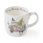 Royal Worcester Wrendale Christmas Mug - Driving Home For Christmas
