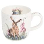 Royal Worcester Wrendale Designs Mug - Hare and Fox The Wild Garden