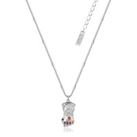 Marvel Couture Kingdom - Infinity Gauntlet Crystal Necklace Silver