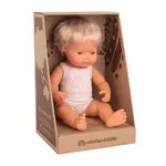 Miniland Baby Doll - Caucasian Girl with Hearing Aid 38cm