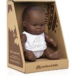 Miniland Baby Doll - African Boy 21cm