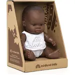 Miniland Baby Doll - African Boy 21cm