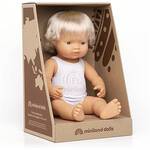 Miniland Baby Doll - Caucasian Girl 38cm