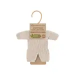 Miniland - Knitted Doll Pyjamas Linen Colour 21cm