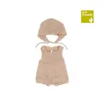 Miniland - Knitted Doll Romper & Bonnet 38cm