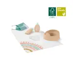 Miniland - Wooden Doll Care Set