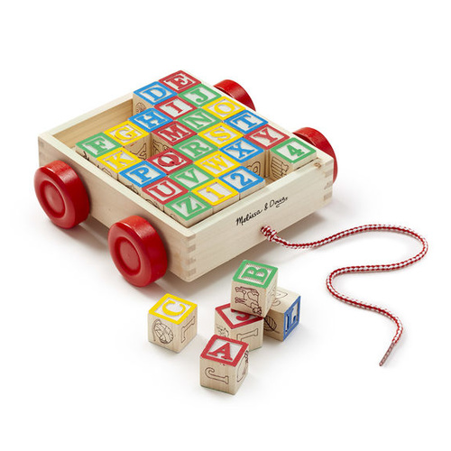 Melissa & Doug Classic Toy - ABC Block Cart