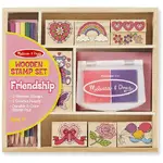 Melissa & Doug Wooden Stamp Set - Friendship