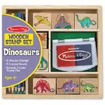 Melissa & Doug Wooden Stamp Set - Dinosaurs