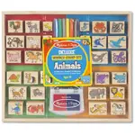 Melissa & Doug Wooden Stamp Set - Animals Deluxe Set