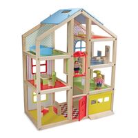 Melissa & Doug Hi-Rise Wooden Dollhouse