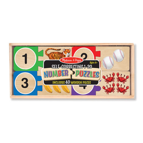 Melissa & Doug Skill Builder - Self-Correcting Number Puzzle Cards