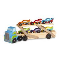 Melissa & Doug Classic Toys - Jumbo Race-Car Carrier