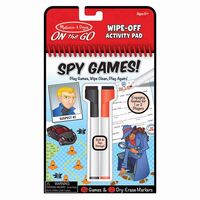 Melissa & Doug On The Go - Wipe-Off Activity Pad - Spy Games! 