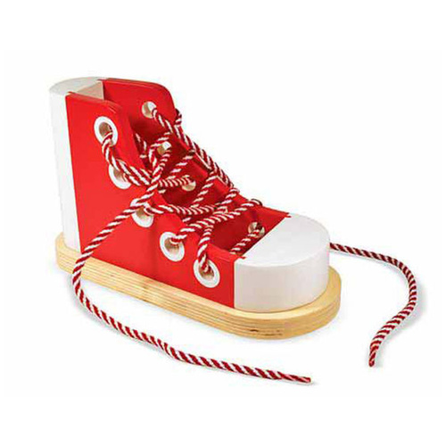 Melissa & Doug Skill Builder - Wooden Lacing Sneaker