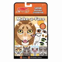 Melissa & Doug On The Go - Reusable Sticker Pad - Safari