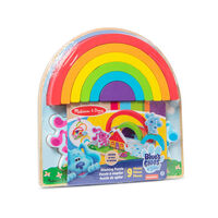 Melissa & Doug Blue's Clues & You - Wooden Rainbow Stack Puzzle