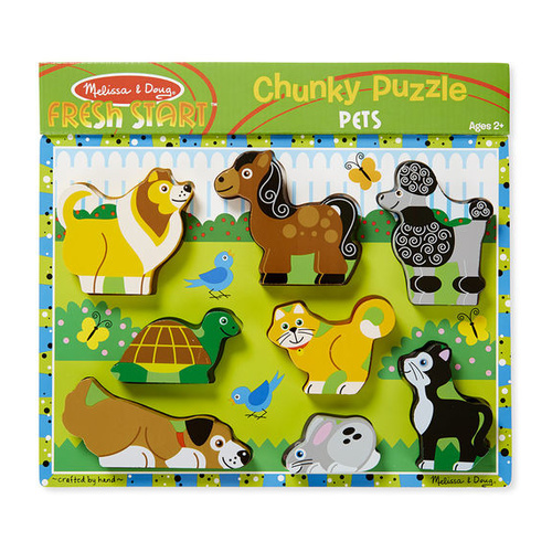 Melissa & Doug Chunky Puzzle - Pets 8pc