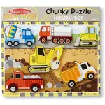 Melissa & Doug Chunky Puzzle - Construction 6pc