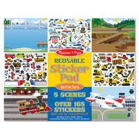 Melissa & Doug Reusable Sticker Pad - Vehicles