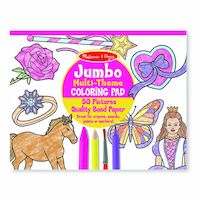 Melissa & Doug Jumbo Colouring Pad - Pink