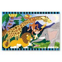 Melissa & Doug Floor Puzzle - Safari Social 24pc