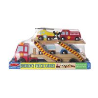 Melissa & Doug Classic Toys - Emergency Vehicle Carrier