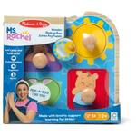 Melissa & Doug - Ms. Rachel Wooden Peek-a-Boo Jumbo Peg Puzzle 4pc