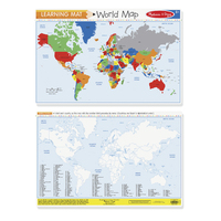 Melissa & Doug Learning Mat - World Map