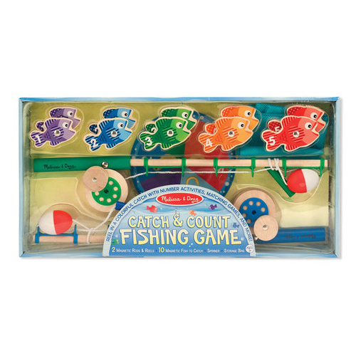 Melissa & Doug Magnetic Learning - Catch & Count Fishing Rod Set