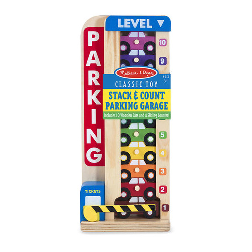 Melissa & Doug Classic Toy - Stack & Count Parking Garage