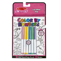 Melissa & Doug On The Go - Color by Numbers Book - Pink