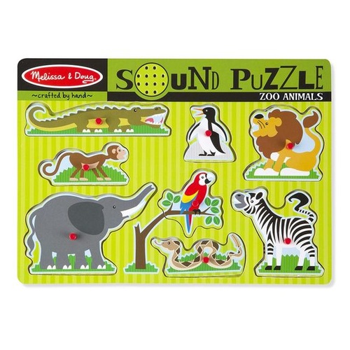 Melissa & Doug Sound Puzzle - Zoo Animals 8pc