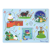 Melissa & Doug Song Puzzle - Sing-Along Nursery Rhymes Blue 6pc