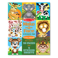 Melissa & Doug Sticker Pad Make-a-Face - Crazy Animals