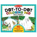 Melissa & Doug Dot-to-Dot Colouring Pad ABC 123 - Wild Animals