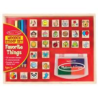 Melissa & Doug Wooden Stamp Set - Favorite Things