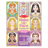 Melissa & Doug Sticker Pad Make-a-Face - Sparkling Princesses