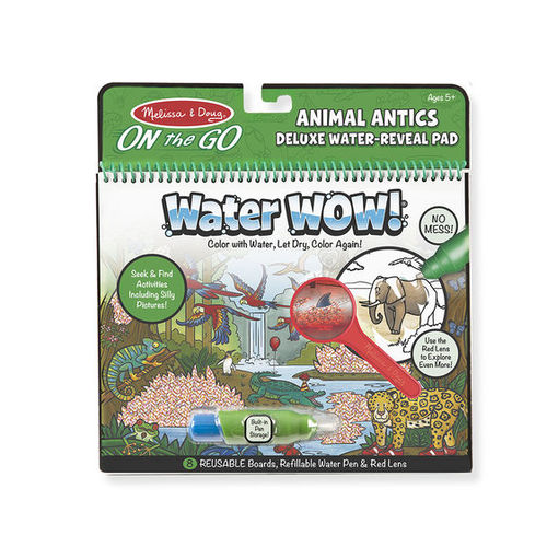 Melissa & Doug On The Go - Water WOW! Deluxe - Animal Antics