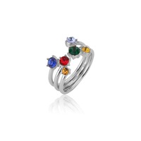 Marvel Couture Kingdom - Infinity Stone Ring White Gold Size 7